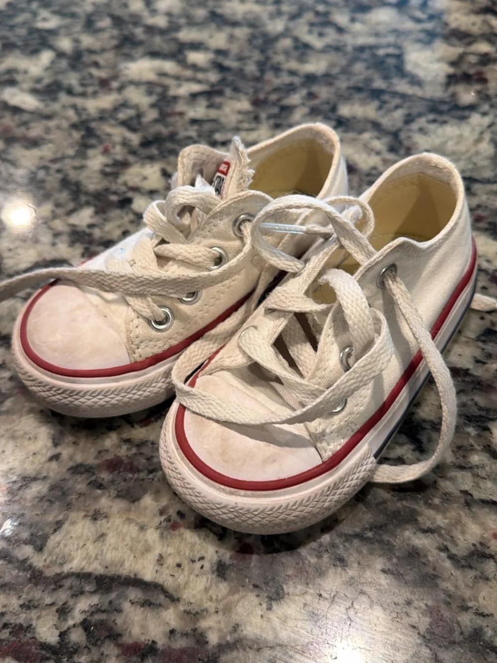 Boys 5c white converse